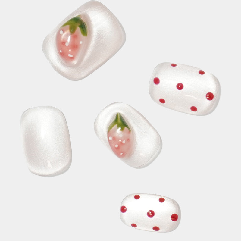 Strawberry Polka Dots